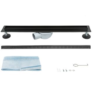 Душевой трап ALMAes Bajo BG60BL 60см чёрный матовый